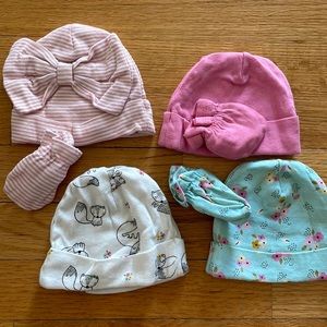 Gerber Newborn Hats and Mittens